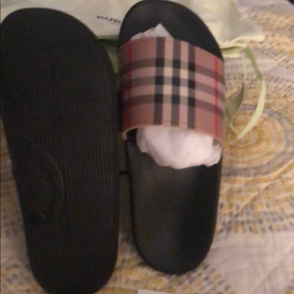 Burberry Furley Vintage Check slides US 9